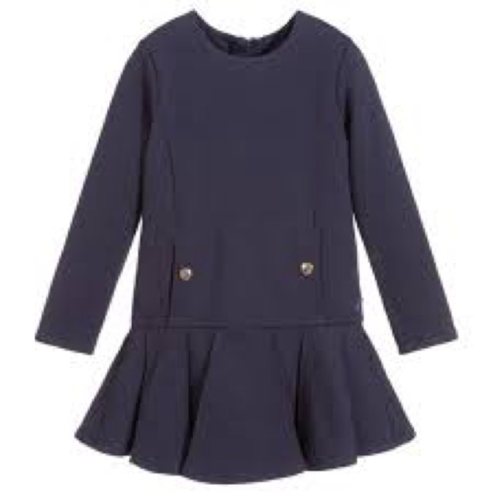 Chloe Elegant Navy Kids Dress